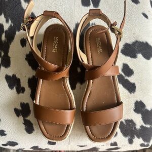 Michael Kors Tan Leather Sandals